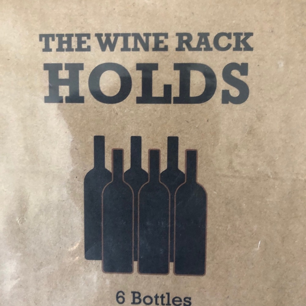 Portable countertop party Wine Bottle Rack Holder includes 3 bar tools